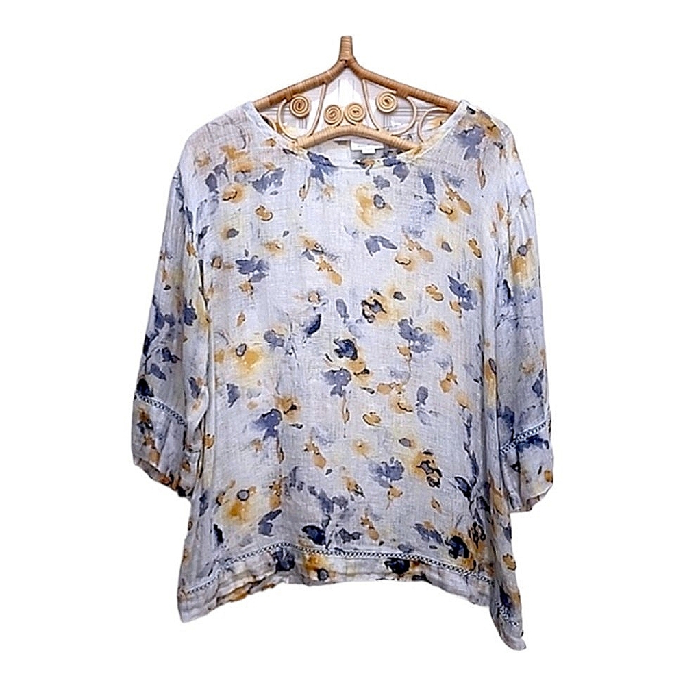 Pure Jill Linen top size L